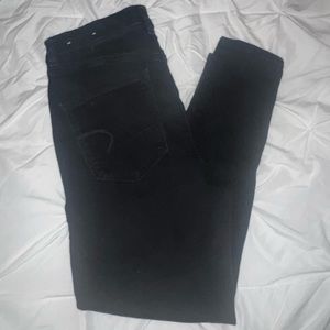 black AE jeans